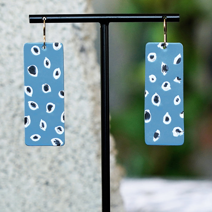 Jena - Black and White Polymer Clay Earrings – Love Simple Co